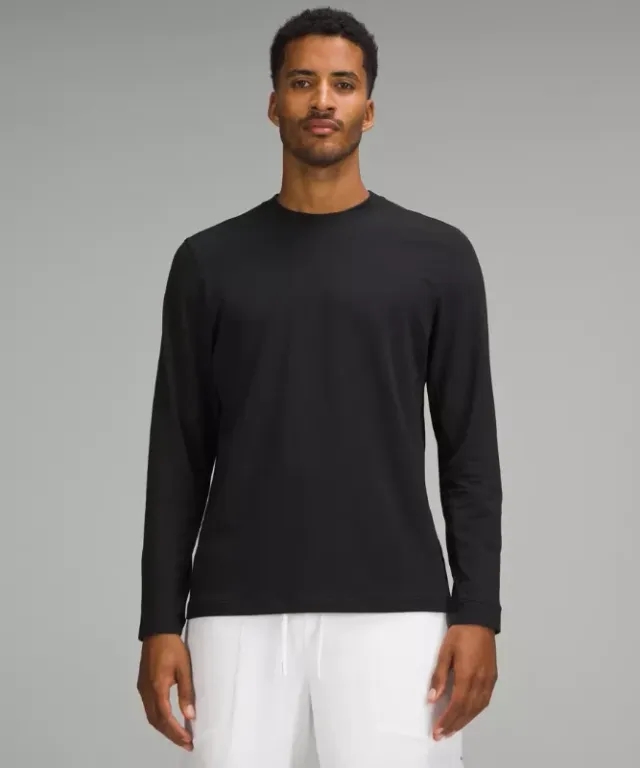 lululemon IE lululemon – Men's Zeroed In Long-Sleeve Shirt – Color Black – Size L