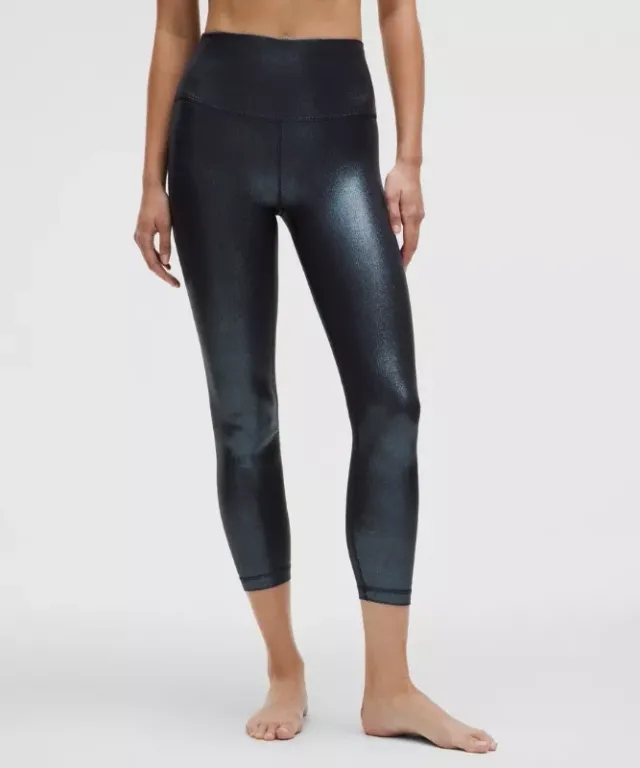 lululemon IE lululemon – Women's Align High-Rise Ribbed Pants Shine – 25 – Color Black/Blue – Size 10