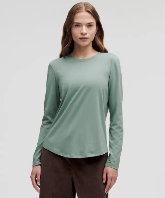 lululemon IE lululemon – Women's Love Long-Sleeve Shirt – Color Blue/Pastel – Size 14