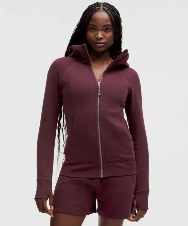 lululemon IE lululemon – Women's Scuba Full-Zip Hoodie – Color Burgundy/Red – Size 20