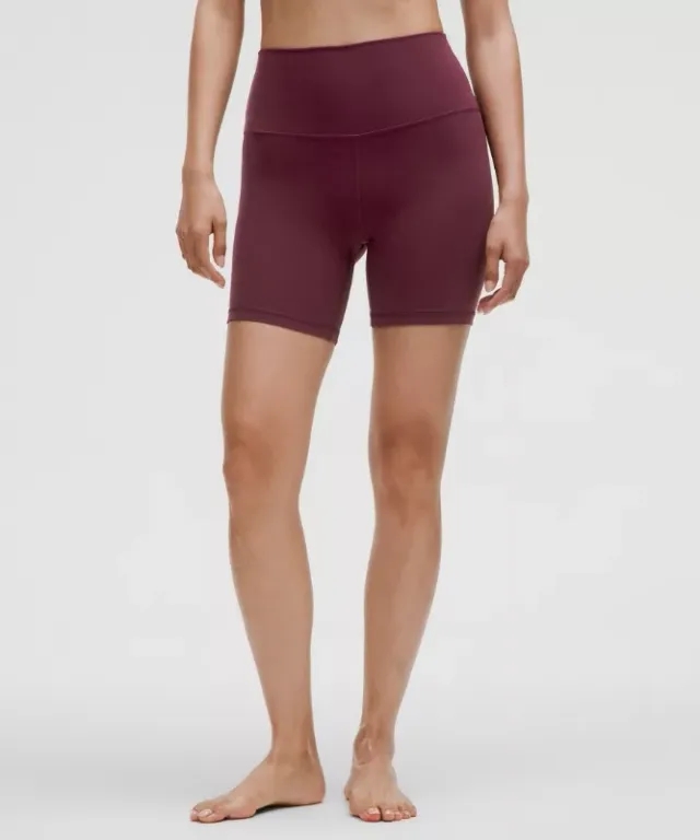 lululemon IE lululemon – Women's Align High-Rise Shorts – 6 – Color Burgundy/Red – Size 14