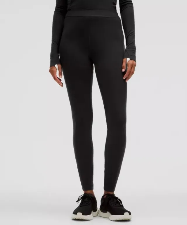 lululemon IE lululemon – Women's High-Rise Base Layer Tight Leggings – 28 – Color Black/Grey – Size 8