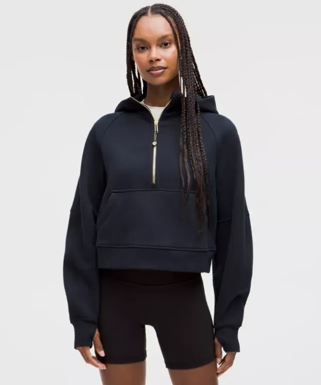 lululemon IE lululemon – Women's Scuba Oversized Half-Zip Hoodie – Color Gold/Blue – Size XL/2XL