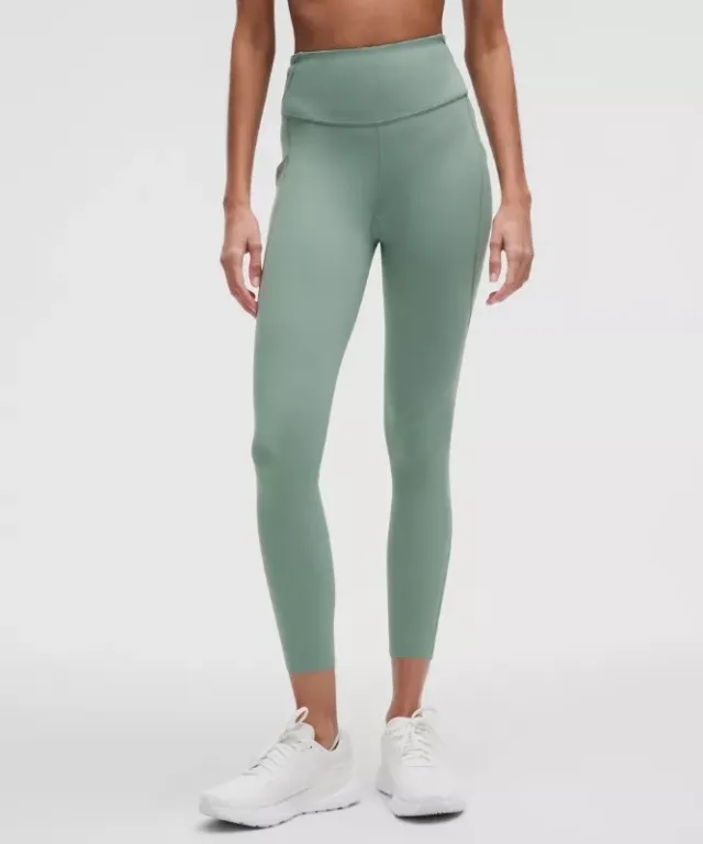 lululemon IE lululemon – Women's Fast and Free High-Rise Tight Leggings 25” Pockets – Color Blue/Pastel – Size 10