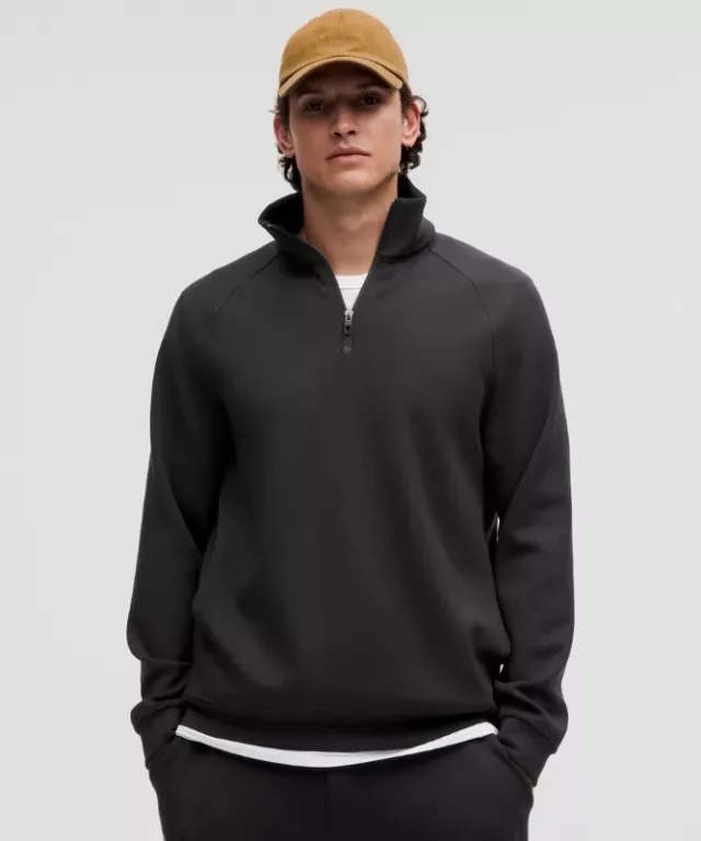 lululemon IE lululemon – Men's Smooth Spacer Quarter Zip – Color Black – Size M