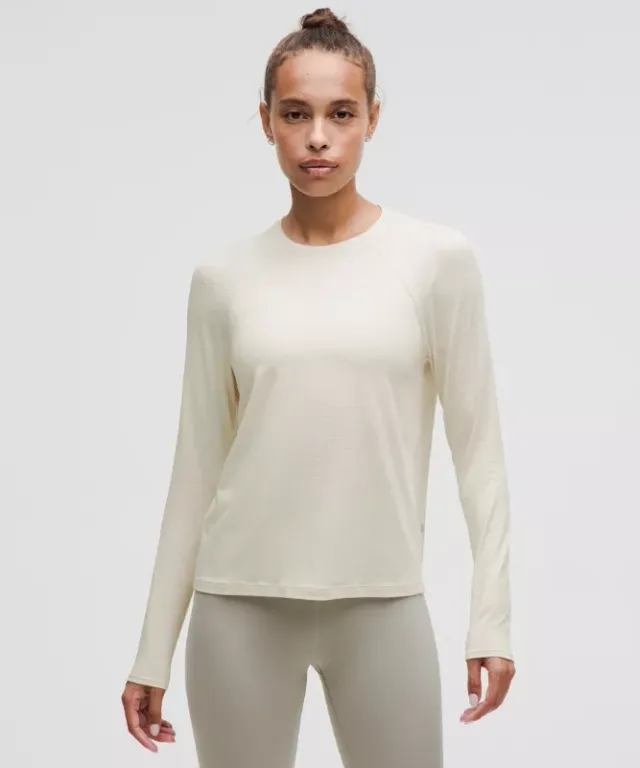 lululemon IE lululemon – Women's License to Train Classic-Fit Long-Sleeve Shirt – Color White – Size 6