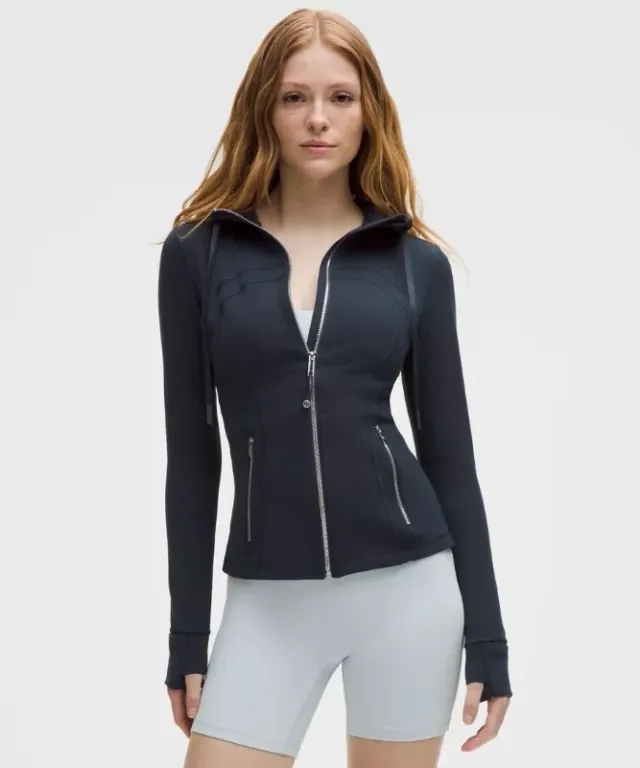 lululemon IE lululemon – Women's Define Hooded Jacket Nulu – Color Silver/Blue – Size 8
