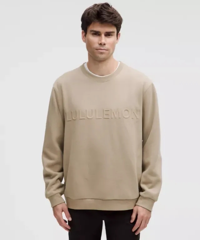 lululemon IE lululemon – Men's Steady State Crew Sweatshirt Wordmark – Color Brown – Size 2XL