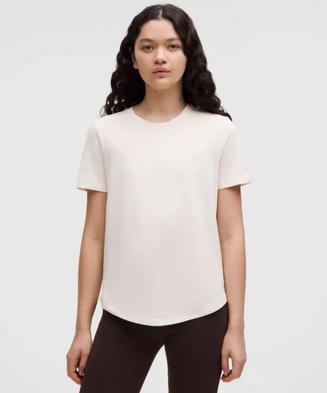 lululemon IE lululemon – Women's Love Curved-Hem Crewneck T-Shirt – Color White – Size 8