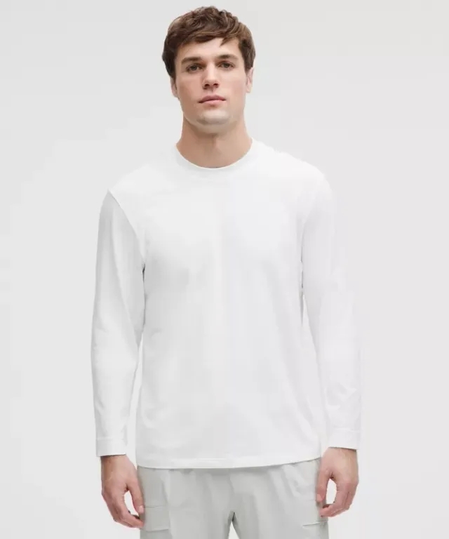 lululemon IE lululemon – Men's Zeroed In Long-Sleeve Shirt – Color White – Size 2XL