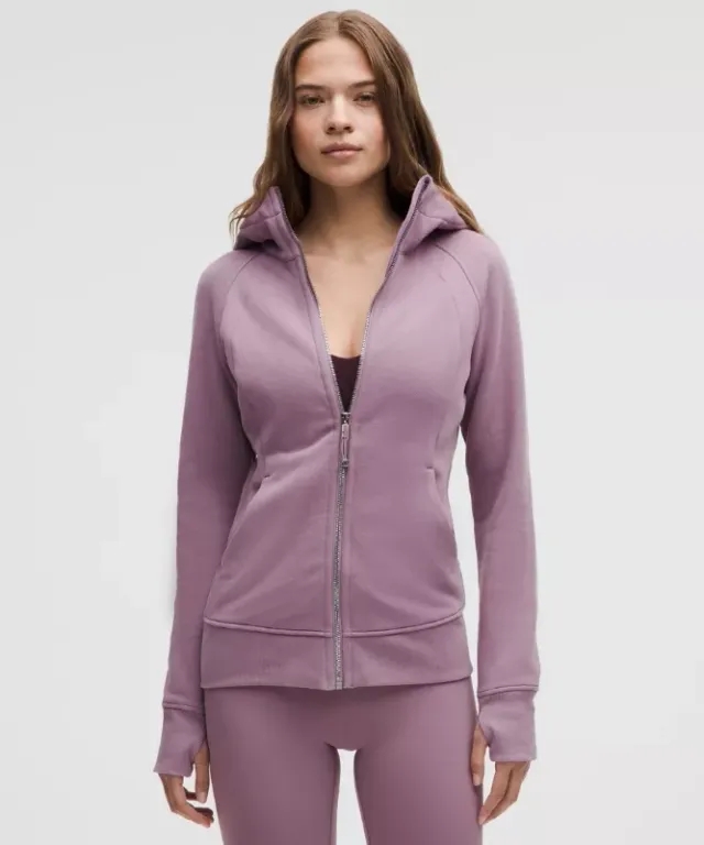 lululemon IE lululemon – Women's Scuba Full-Zip Hoodie – Color Silver/Purple – Size 8
