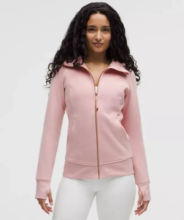 lululemon IE lululemon – Women's Scuba Full-Zip Hoodie – Color Pink/Gold – Size 8