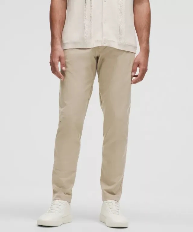 lululemon IE lululemon – Men's ABC Slim-Fit Trousers 30L Smooth Twill – Color Brown – Size 35