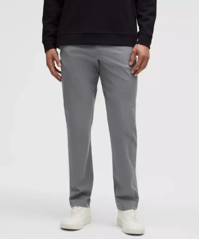 lululemon IE lululemon – Men's ABC Classic-Fit Trousers 32L – Color Grey – Size 40