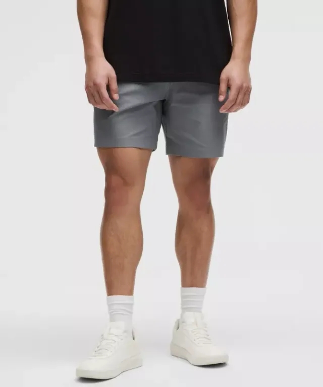 lululemon IE lululemon – Men's ABC Classic-Fit Shorts Warpstreme – 7 – Color Grey – Size 40
