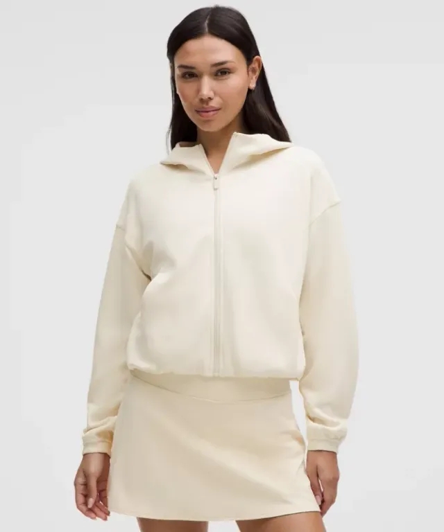 lululemon IE lululemon – Women's Softstreme Full-Zip Hoodie – Color White – Size 8