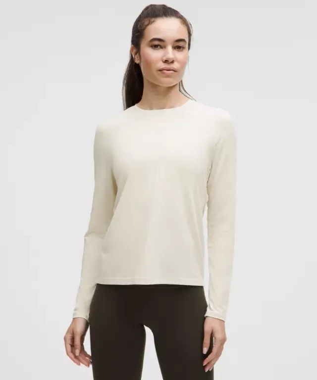 lululemon IE lululemon – Women's License to Train Classic-Fit Long-Sleeve Shirt – Color White – Size 8