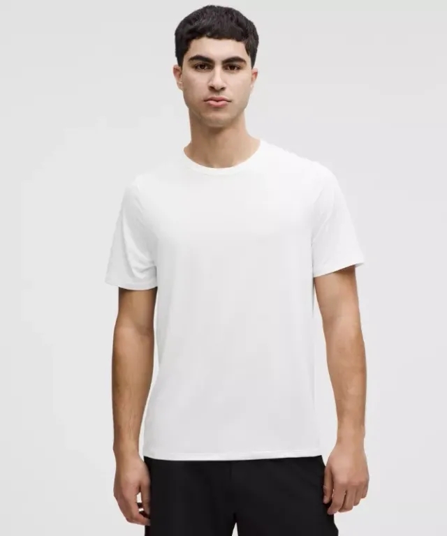 lululemon IE lululemon – Men's Mile Maker Run Crew Lightweight Short-Sleeve Shirt – Color White – Size 2XL