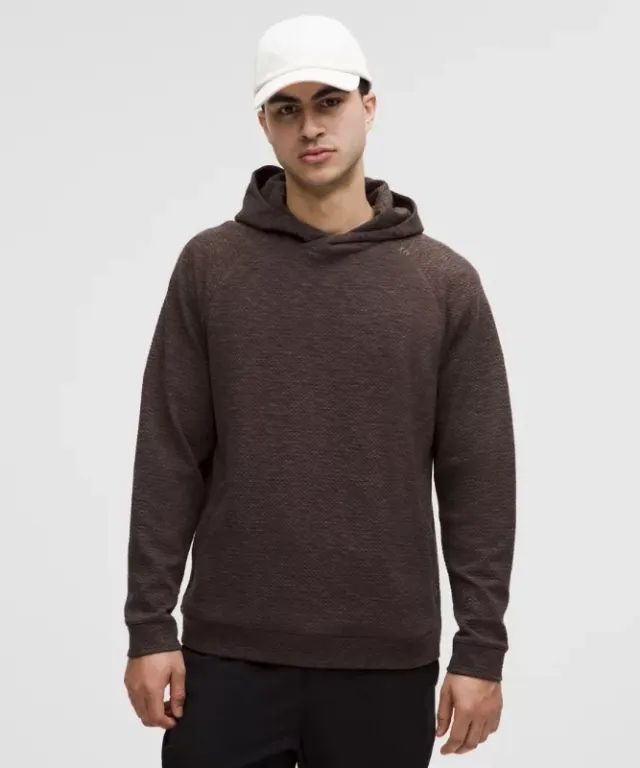 lululemon IE lululemon – Men's Textured Double-Knit Hoodie – Color Black/Brown – Size 2XL