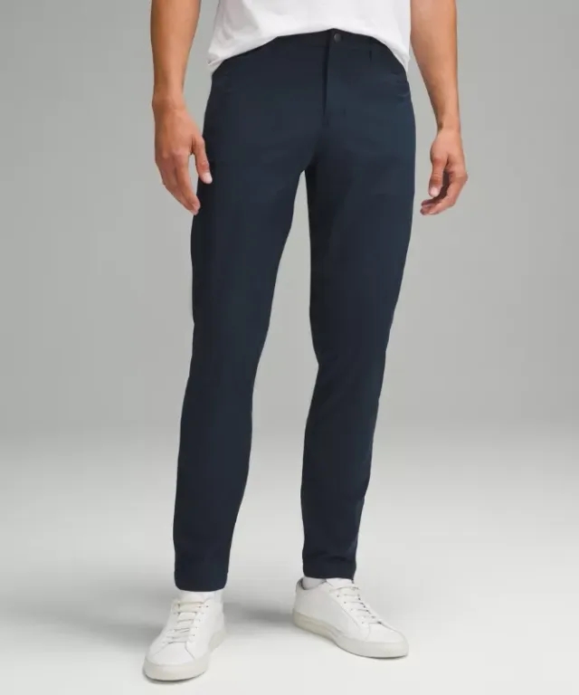 lululemon IE lululemon – Men's ABC Slim-Fit 5 Pocket Trousers 37L Warpstreme – Color Blue – Size 46