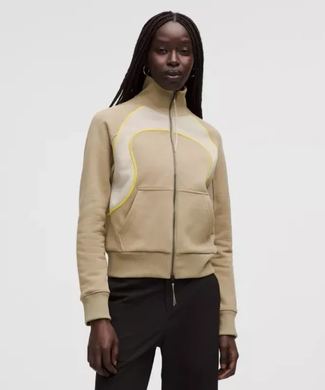 lululemon IE lululemon – Women's Heavyweight French Terry Full Zip Hoodie SLNSH Collection – Color Brown – Size XS