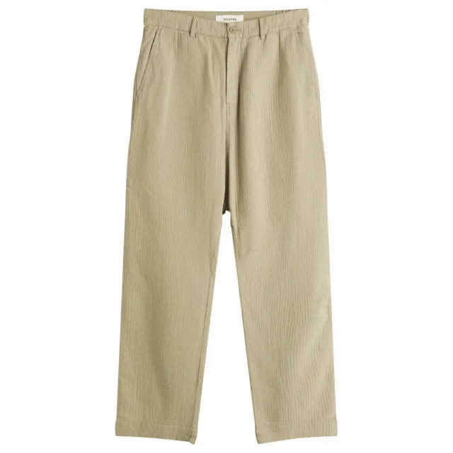 Kestin Men's Aberlour Textured Trousers Khaki