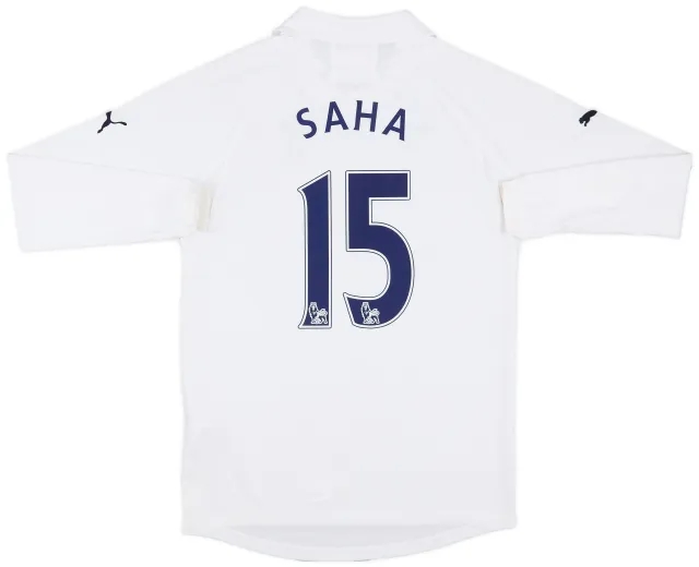Puma 2011-12 Tottenham Home L/S Shirt Saha #15 - 9/10 - (S)
