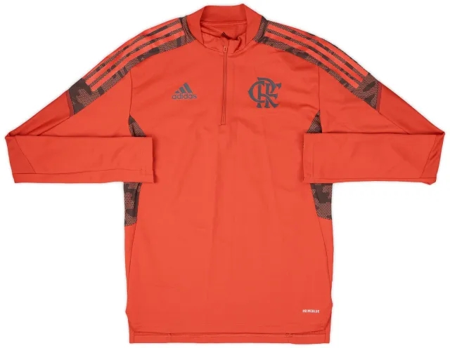 2020-21 Flamengo adidas 1/4 Zip Drill Top - 9/10 - (S)