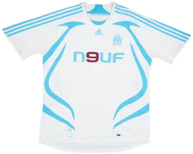 adidas 2007-08 Olympique Marseille Home Shirt - 8/10 - (XL)
