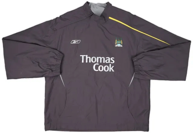 2004-06 Manchester City Reebok 1/4 Zip Drill Top - 6/10 - (XL)