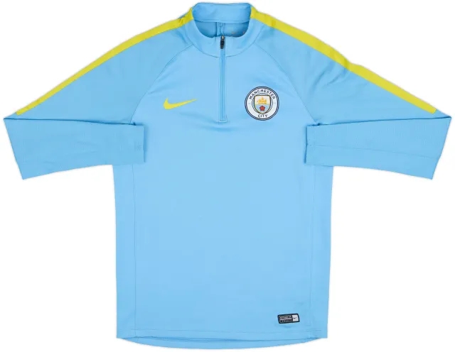 2016-17 Manchester City Nike Vaporknit Player Issue 1/4 Zip Drill Top - 7/10 - (XXL)