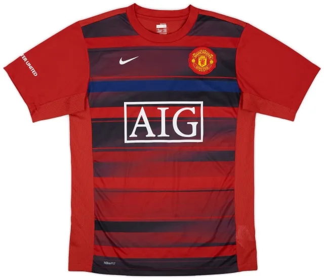 2009-10 Manchester United Nike Training Shirt - 9/10 - (M)