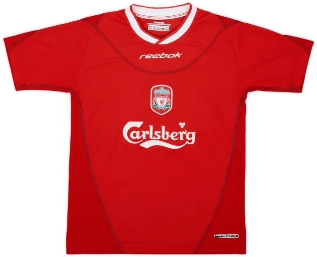 Reebok 2002-04 Liverpool Home Shirt - 9/10 - (L.Boys)