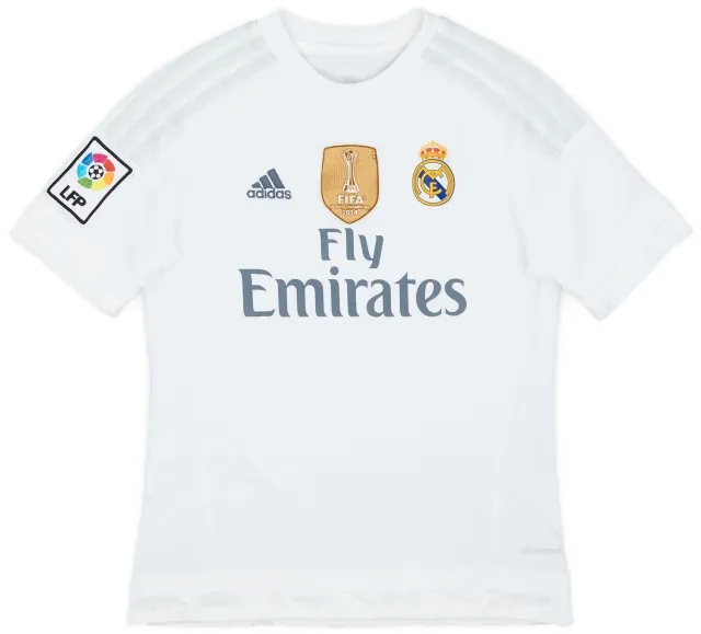 adidas 2015-16 Real Madrid Home Shirt - 9/10 - (M.Boys)