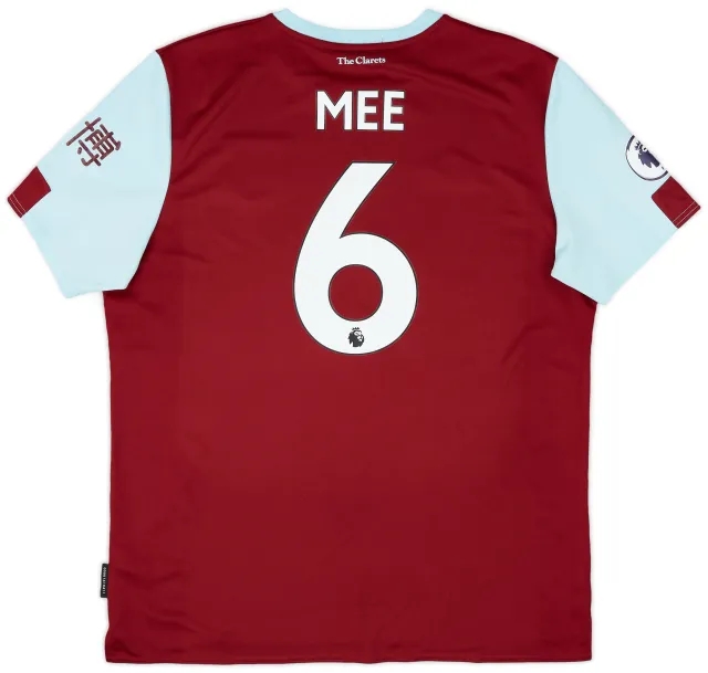 Umbro 2019-20 Burnley Home Shirt Mee #6 - 9/10 - (XL)