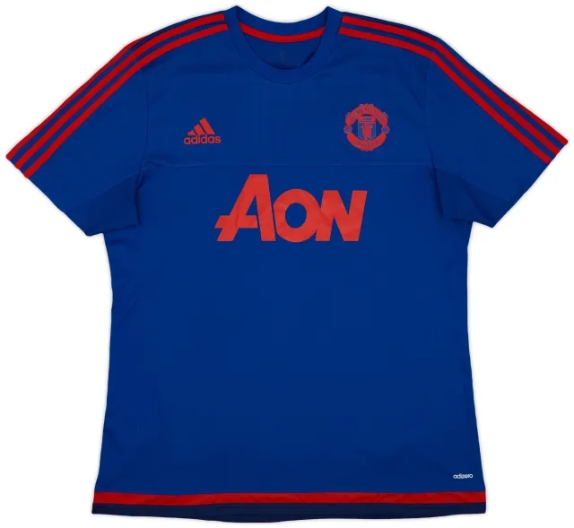 2015-16 Manchester United adidas Training Shirt - 10/10 - (XL)