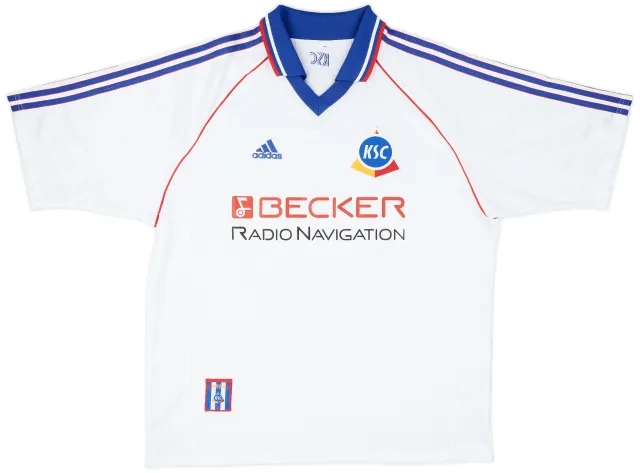 adidas 1998-99 Karlsruher Home Shirt - 9/10 - (XL)