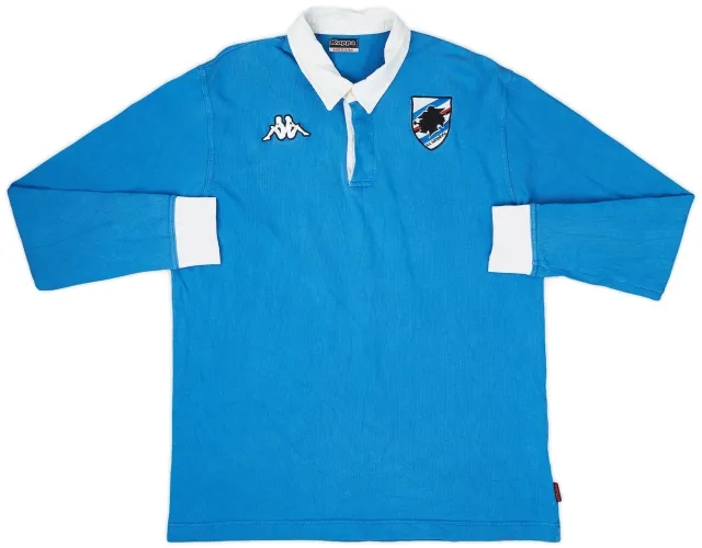 2005-06 Sampdoria Kappa Rugby Polo L/S Shirt - 8/10 - (M)