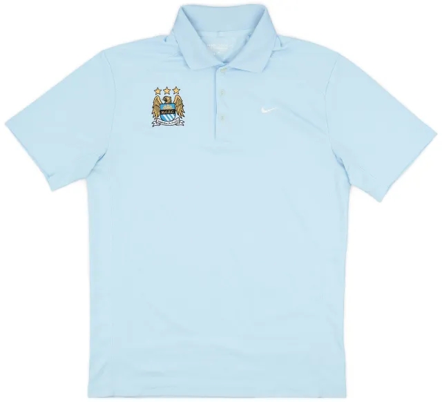 2013-14 Manchester City Nike Polo Shirt - 8/10 - (M)