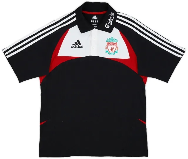 2007-08 Liverpool adidas Polo Shirt - 7/10 - (S)