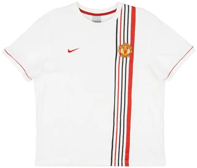 2006-07 Manchester United Nike Cotton Tee - 7/10 - (L)