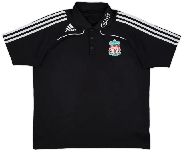 2008-09 Liverpool adidas Polo Shirt - 9/10 - (L)