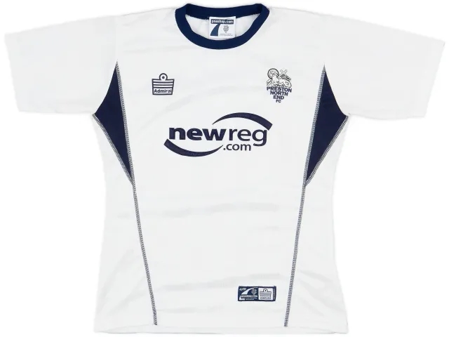 Admiral 2003-04 Preston North End Home Shirt - 8/10 - (Women's M)