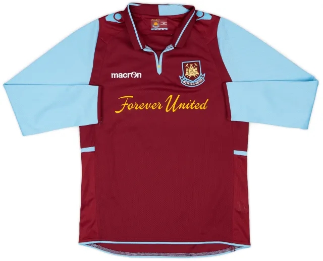Macron 2012-13 West Ham Home L/S Shirt - 9/10 - (M.Boys)