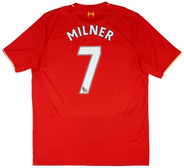 NewBalance 2015-16 Liverpool Home Shirt Milner #7 - 8/10 - (L)