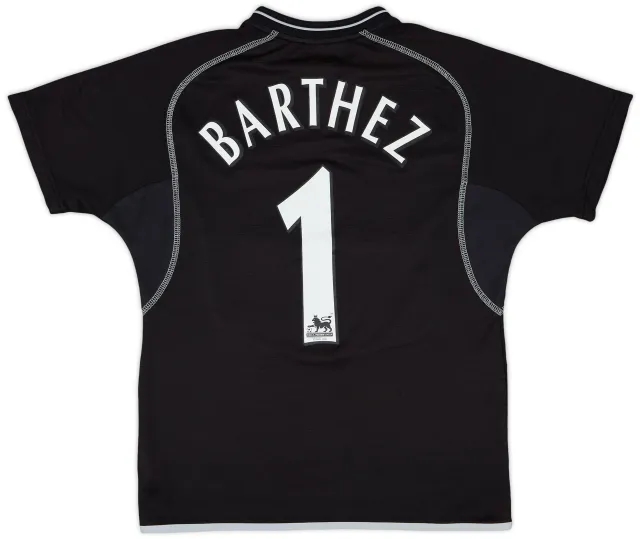 Umbro 2000-02 Manchester United GK S/S Shirt Barthez #1 - 8/10 - (L.Boys)