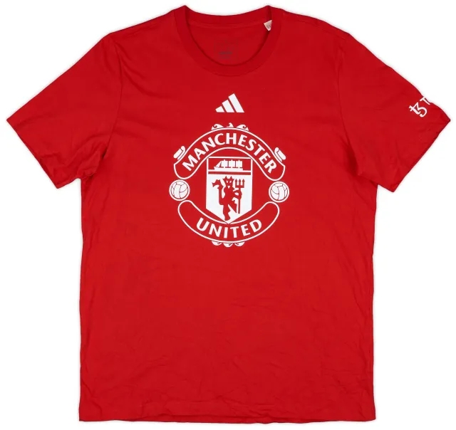 2024-25 Manchester United adidas Graphic Tee - 9/10 - (L)