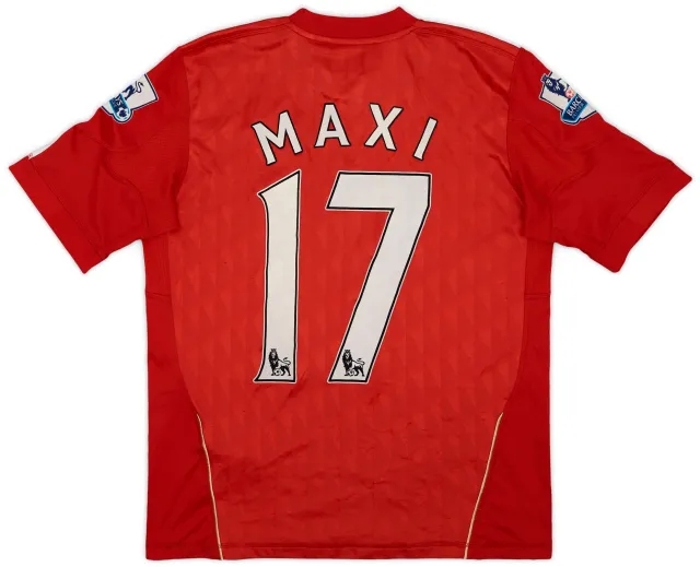 adidas 2010-12 Liverpool Home Shirt Maxi #17 - 7/10 - (L.Boys)