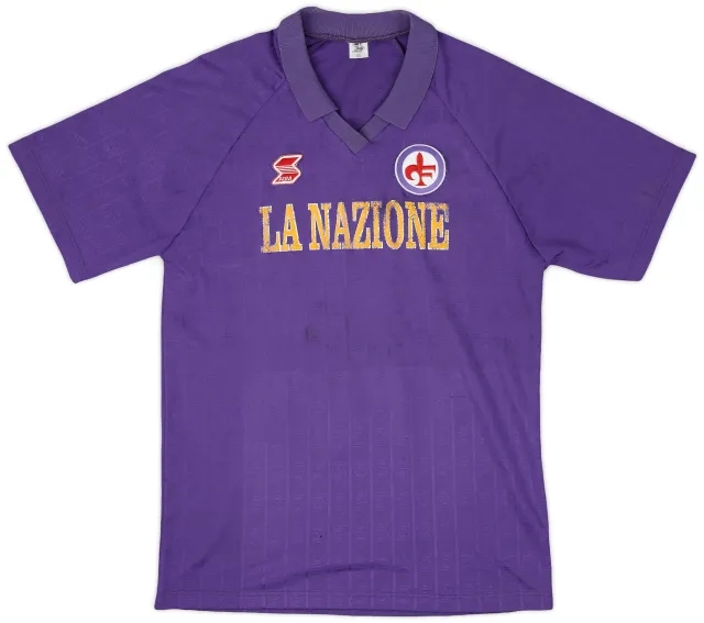 Ennerre 1989-90 Fiorentina Home Shirt - 6/10 - (XL)