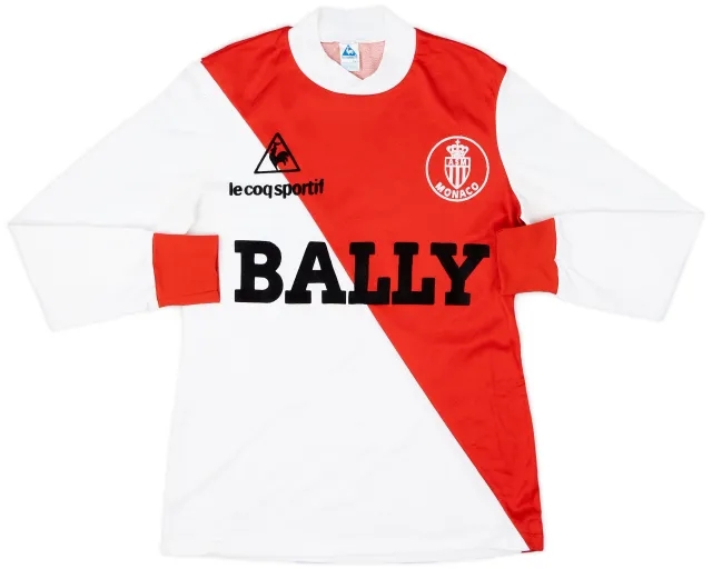 LeCoqSportif 1982-83 Monaco Home L/S Shirt - 5/10 - (S)